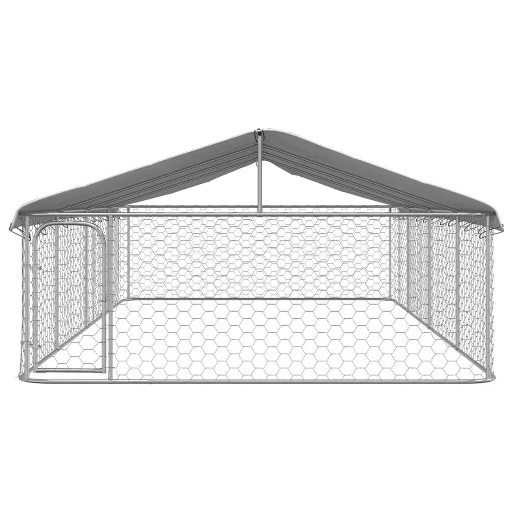 Outdoor Dog Kennel with Roof 600x300x150 cm