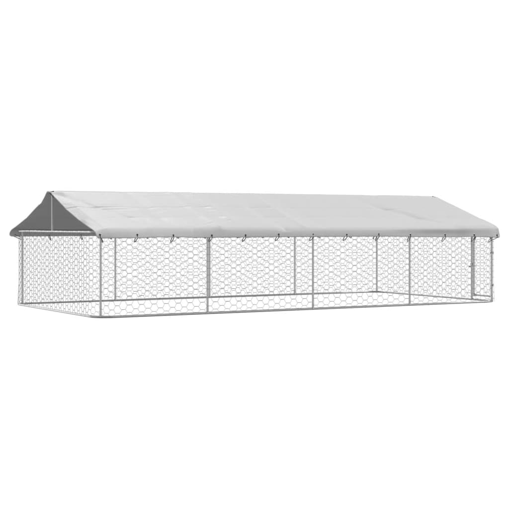 Outdoor Dog Kennel with Roof 600x300x150 cm