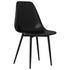 Dining Chairs 6 pcs Black PP