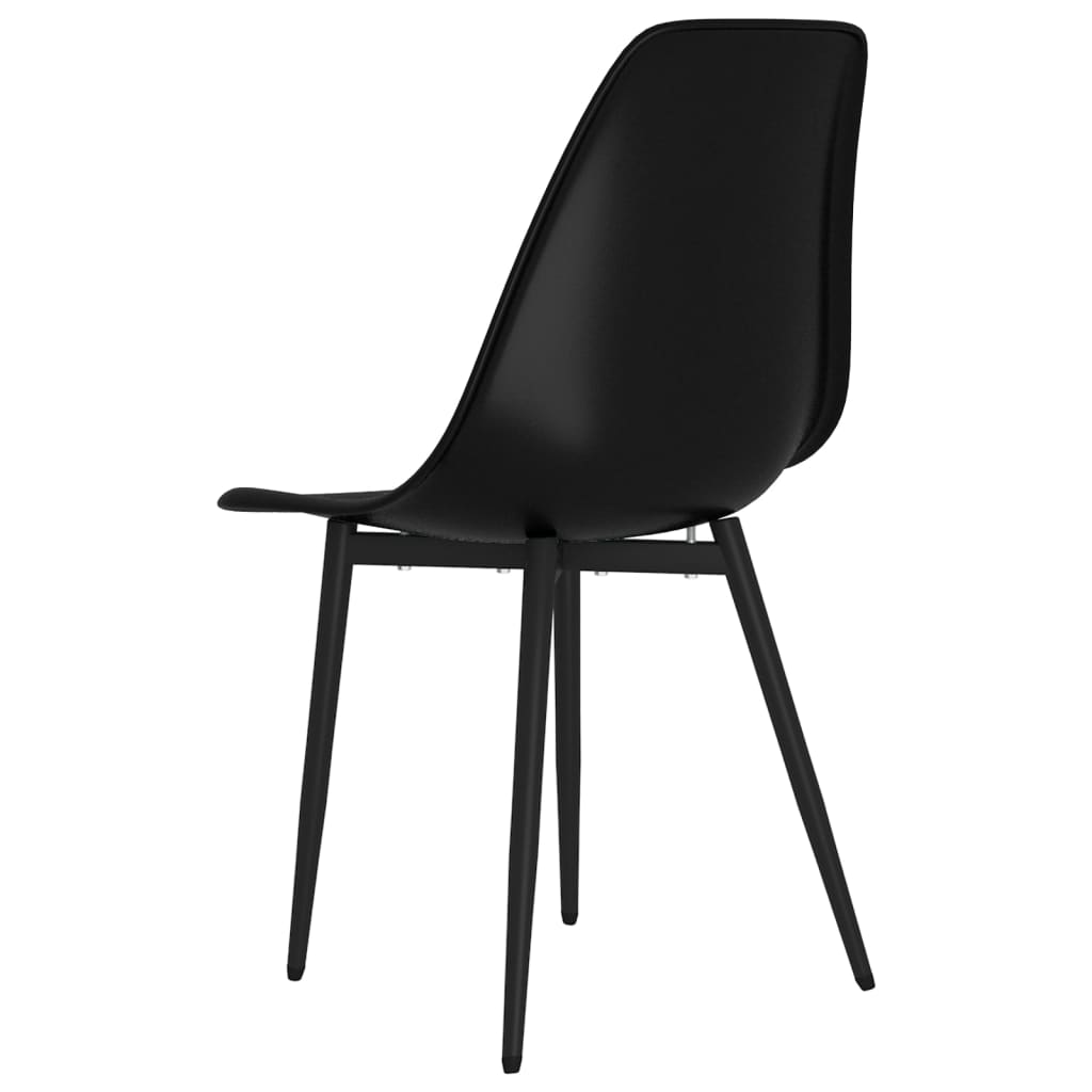 Dining Chairs 6 pcs Black PP