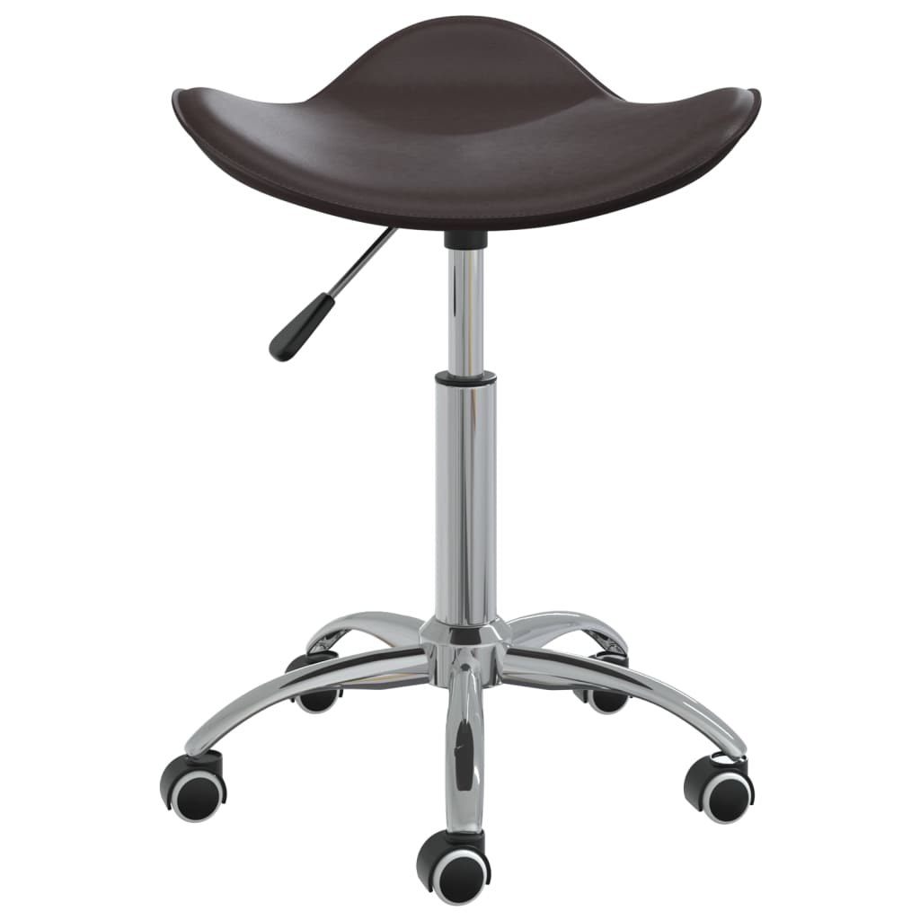 Office Chair Brown Faux Leather