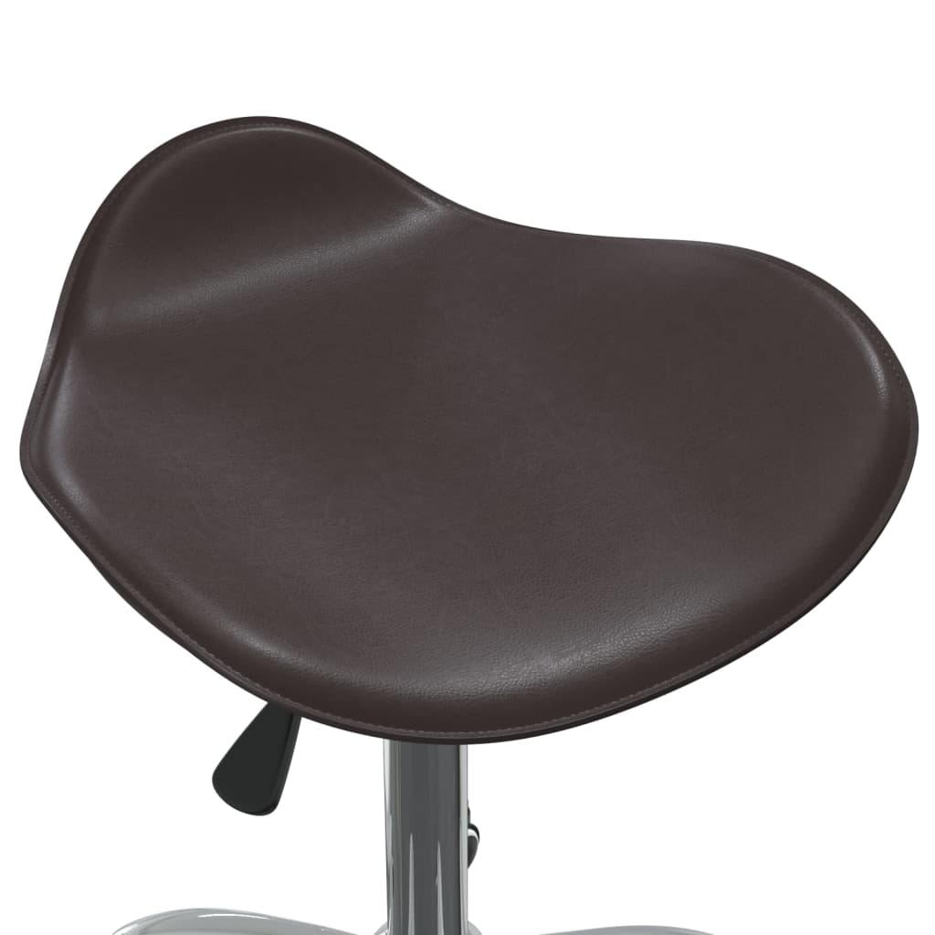 Office Chair Brown Faux Leather