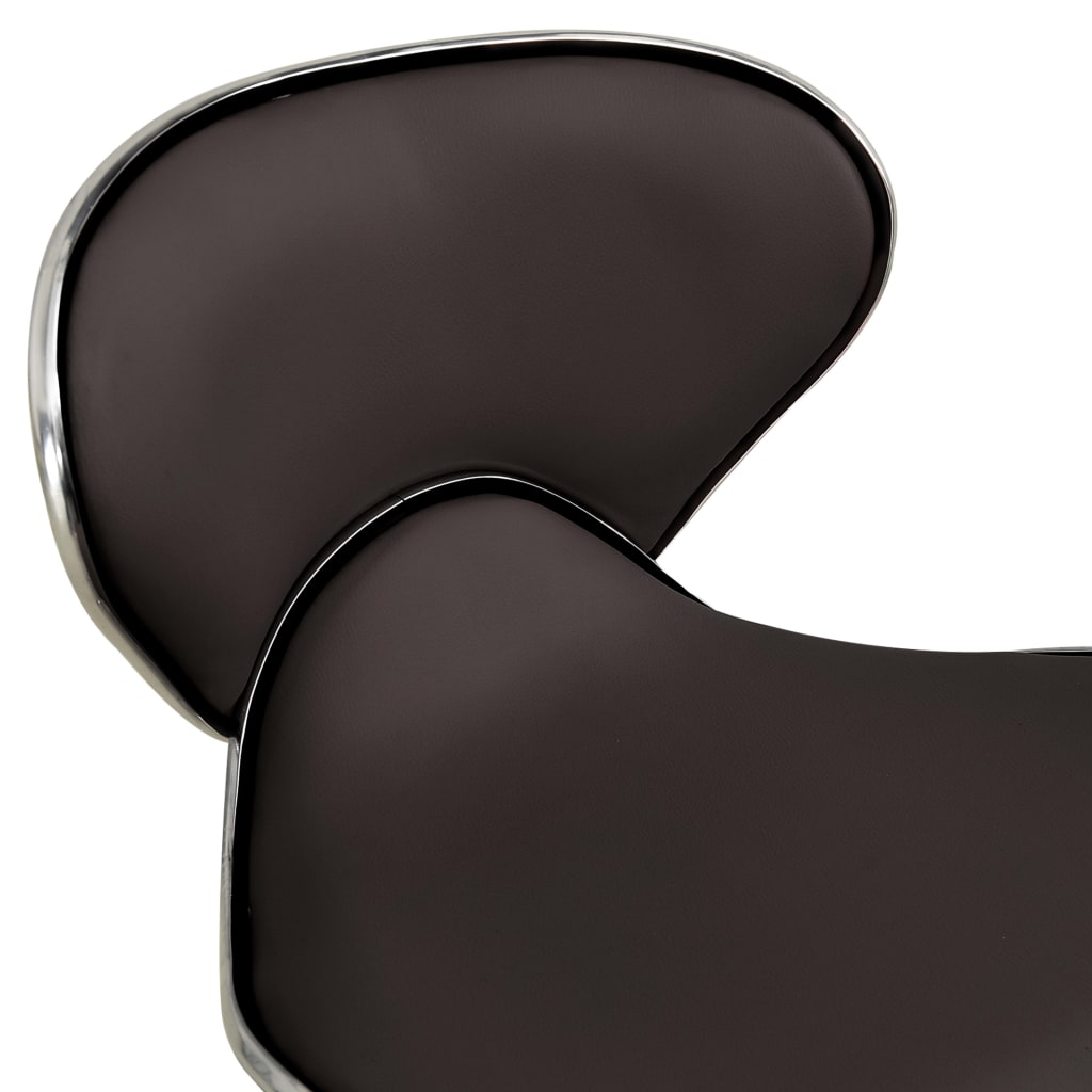 Office Chair Brown Faux Leather