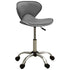 Office Chair Grey Faux Leather