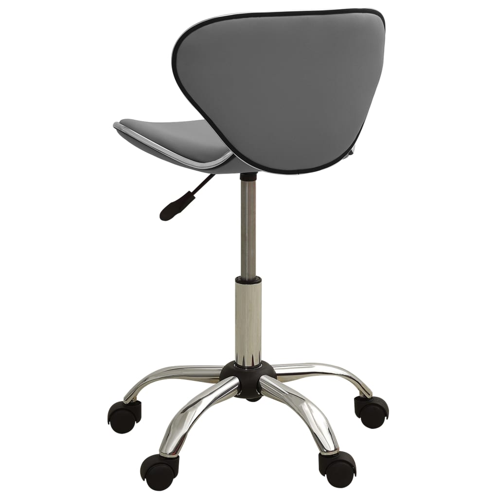 Office Chair Grey Faux Leather