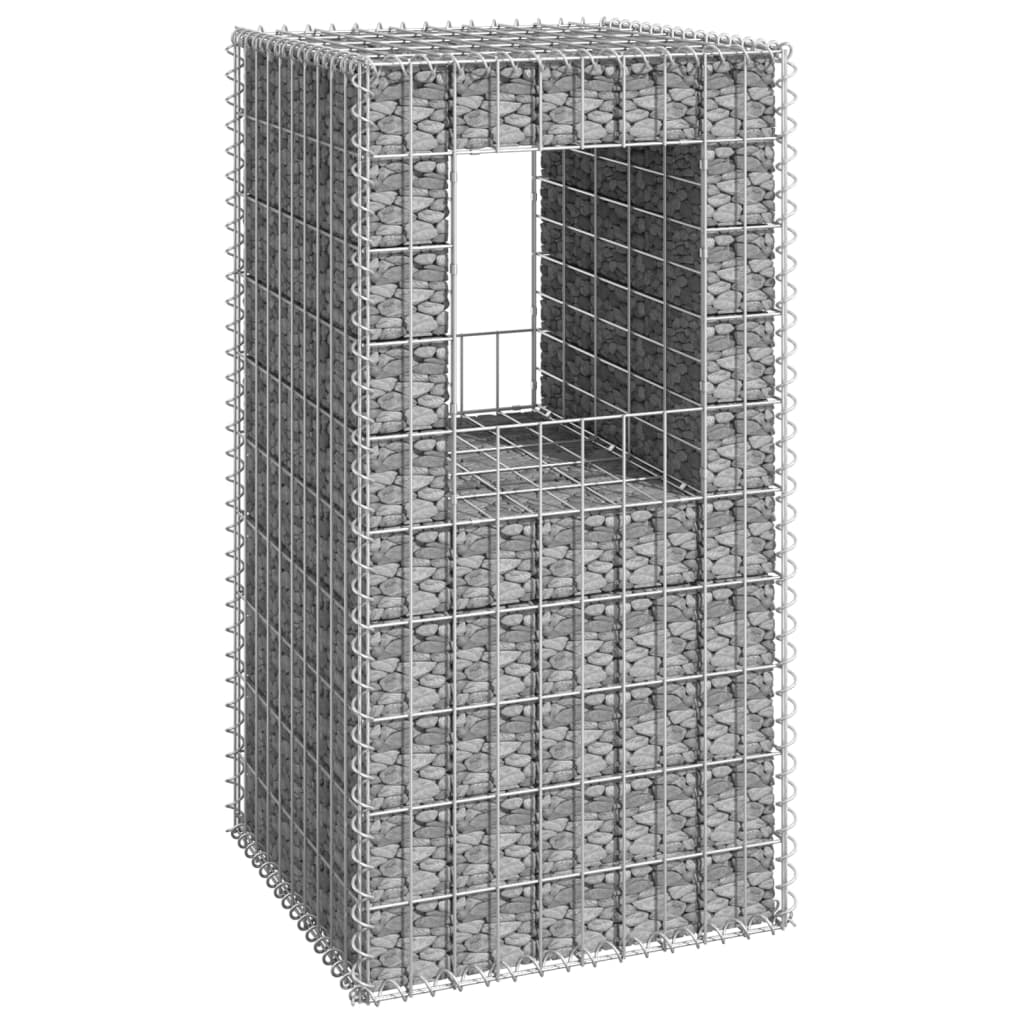 Gabion Basket Post 50x50x100 cm Iron