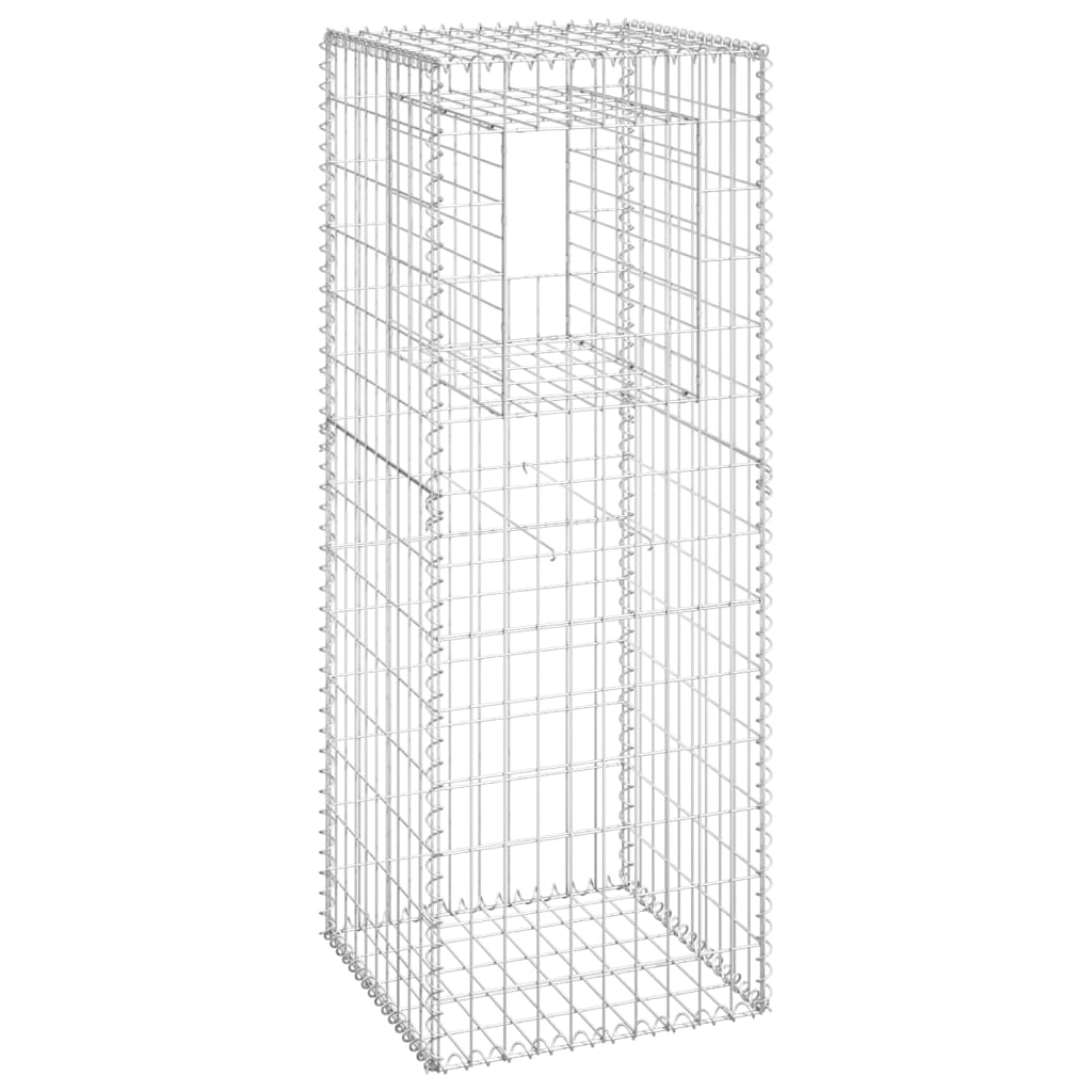 Gabion Basket Post 50x50x140 cm Iron