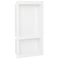 Shower Niche with 2 Compartments High Gloss White 41x69x9 cm