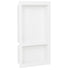 Shower Niche with 2 Compartments High Gloss White 41x69x9 cm