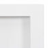 Shower Niche with 2 Compartments High Gloss White 41x69x9 cm