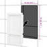 Shower Niche with 2 Compartments High Gloss White 41x69x9 cm