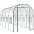 Greenhouse Transparent 160x400x190 cm PVC&Powder-coated Steel