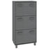 Shoe Cabinet "HAMAR" Dark Grey 59.5x35x117 cm Solid Wood Pine