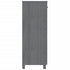 Shoe Cabinet "HAMAR" Dark Grey 85x40x108 cm Solid Wood Pine