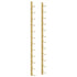 Wall Mounted Wine Rack for 12 Bottles Gold Iron