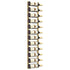 Wall Mounted Wine Rack for 12 Bottles Gold Iron