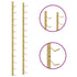 Wall Mounted Wine Rack for 12 Bottles Gold Iron