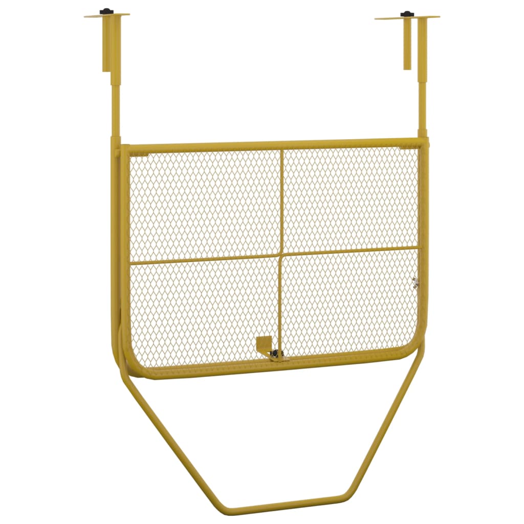 Balcony Table Gold 60x40 cm Steel