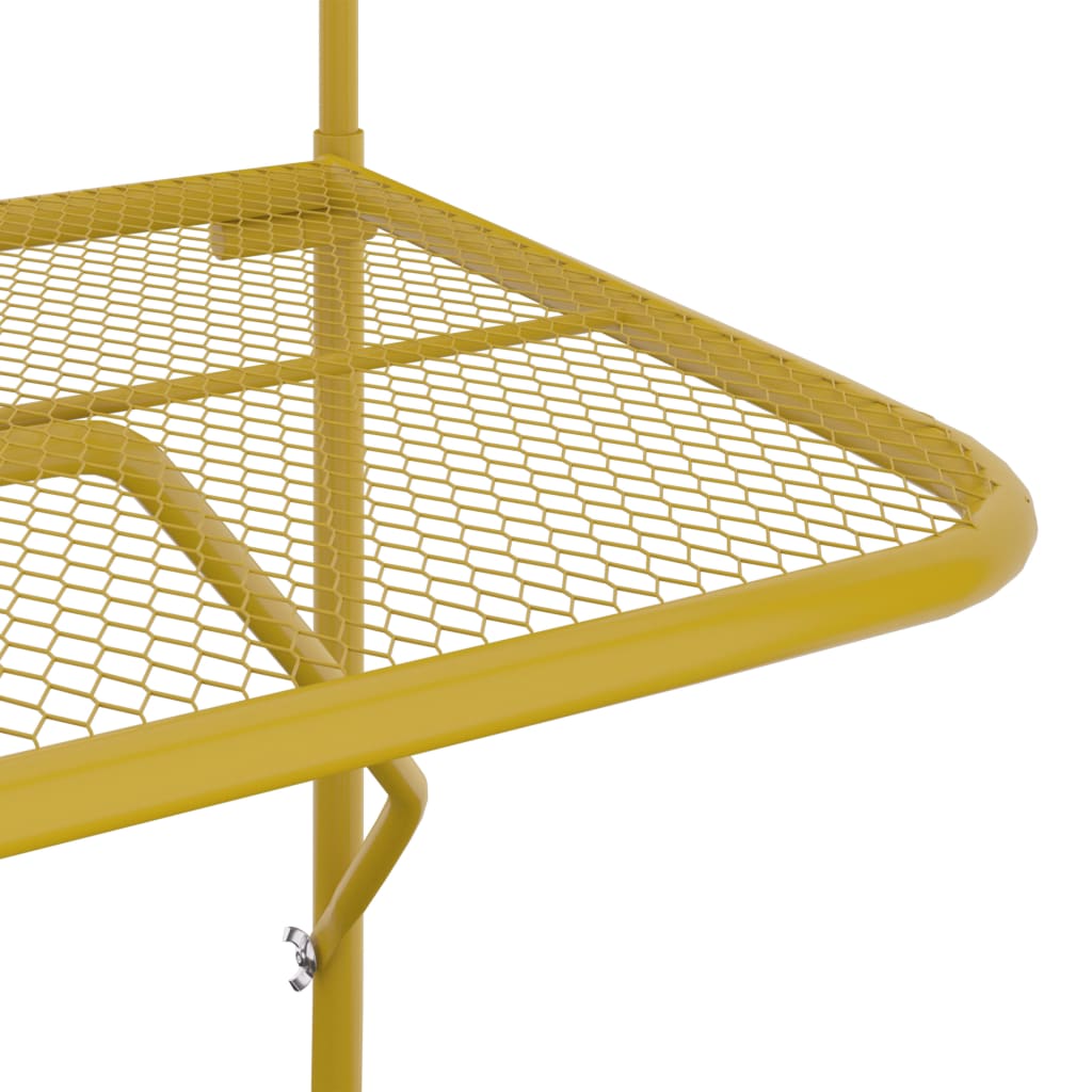 Balcony Table Gold 60x40 cm Steel