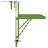 Balcony Table Green 60x40 cm Steel