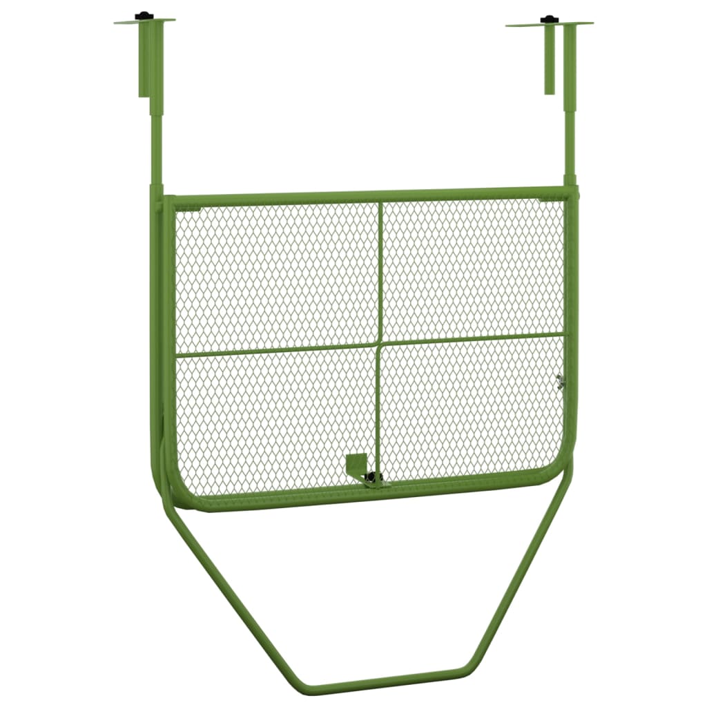 Balcony Table Green 60x40 cm Steel