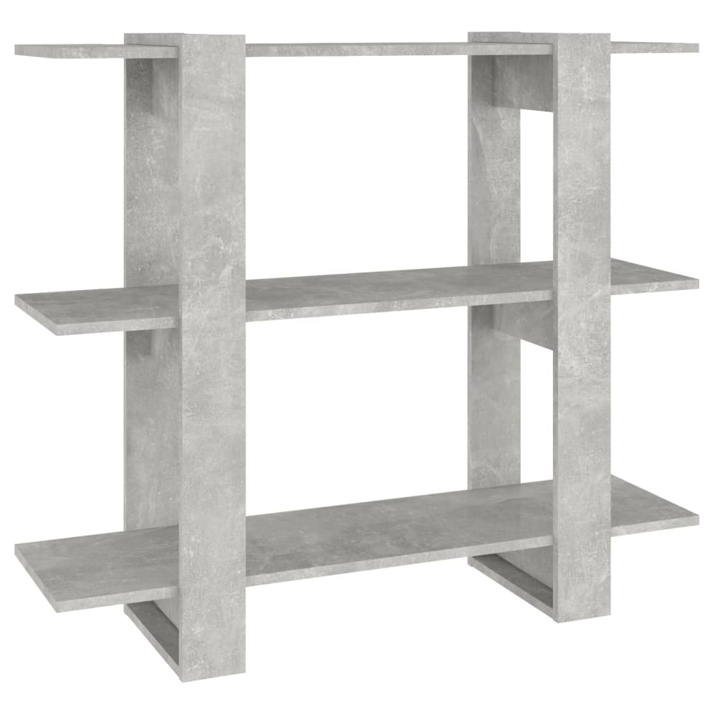 Book Cabinet/Room Divider Concrete Grey 100x30x87 cm