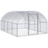 Outdoor Chicken Coop 3x4x2 m Galvanised Steel