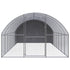 Outdoor Chicken Coop 3x8x2 m Galvanised Steel