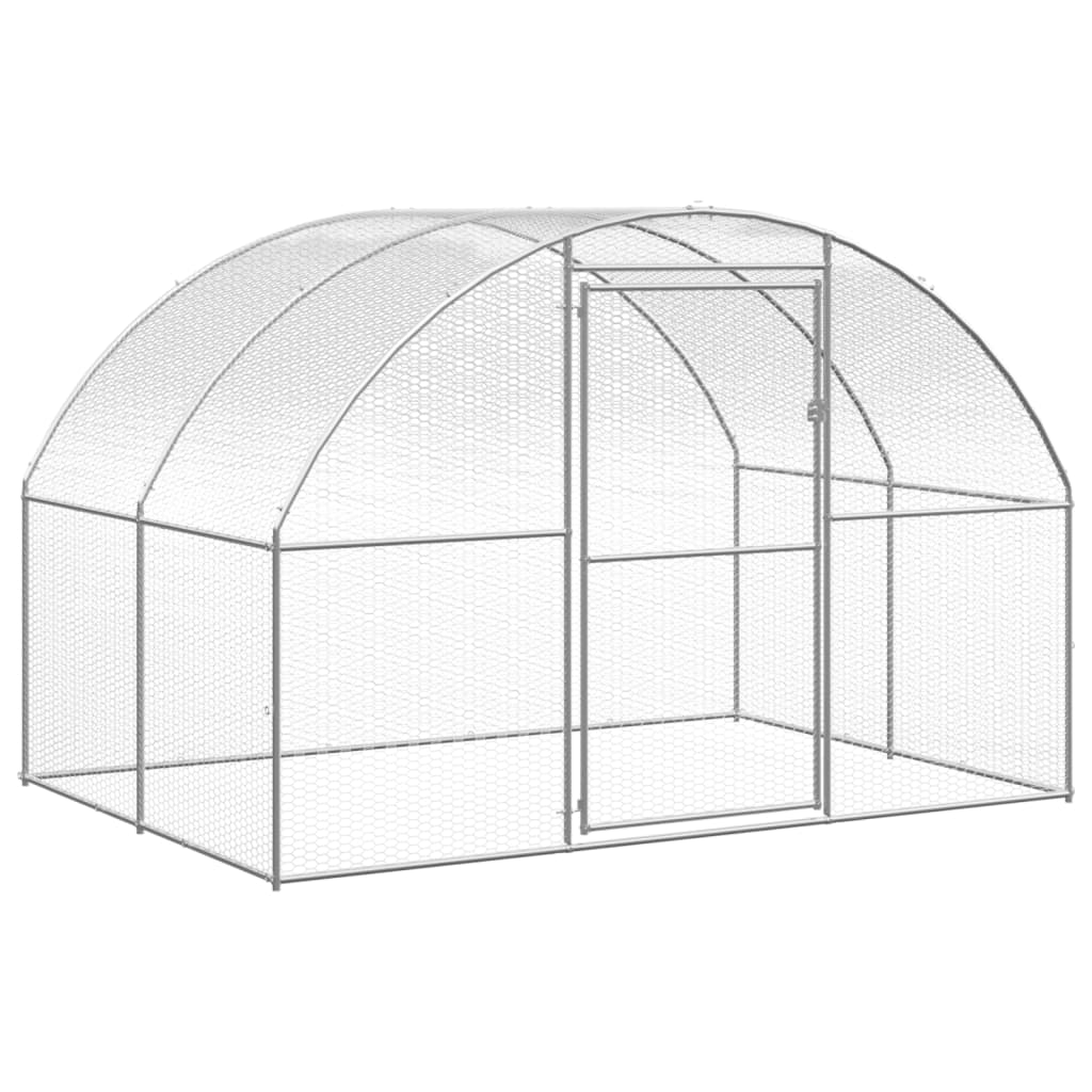 Outdoor Chicken Coop 3x10x2 m Galvanised Steel