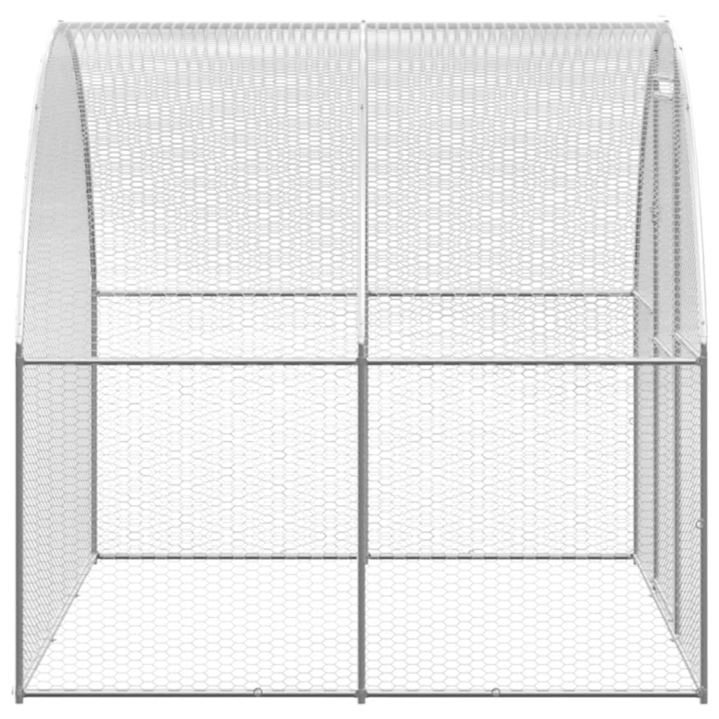 Outdoor Chicken Coop 3x10x2 m Galvanised Steel