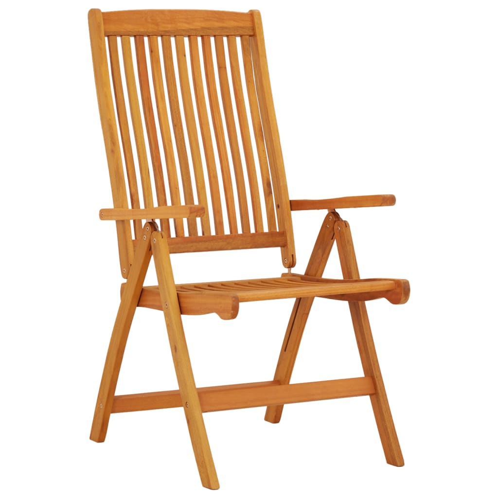 Folding Garden Chairs 2 pcs Solid Wood Eucalyptus