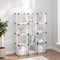 Storage Cube Organiser with 12 Cubes and Doors Transparent PP