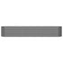 Garden Raised Bed Powder-Coated Steel 224x40x36 cm Grey