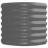 Garden Raised Bed Powder-Coated Steel 224x40x36 cm Grey