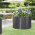 Garden Raised Bed Powder-coated Steel 100x100x68 cm Anthracite