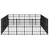 Outdoor Dog Kennel Steel 49.77 m²