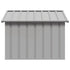 Dog House Grey 116.5x103x81.5 cm Galvanised Steel