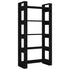 Book Cabinet/Room Divider Black 80x35x160 cm Solid Wood