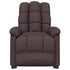 Massage Chair Dark Brown Fabric