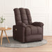 Massage Chair Dark Brown Fabric