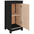 Sideboards 2 pcs Black 40x35x80 cm Solid Wood Pine