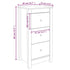 Sideboard White 40x35x80 cm Solid Wood Pine