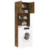 Washing Machine Cabinet Smoked Oak 64x25.5x190 cm