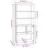 Highboard "HAMAR" Solid Wood Pine White