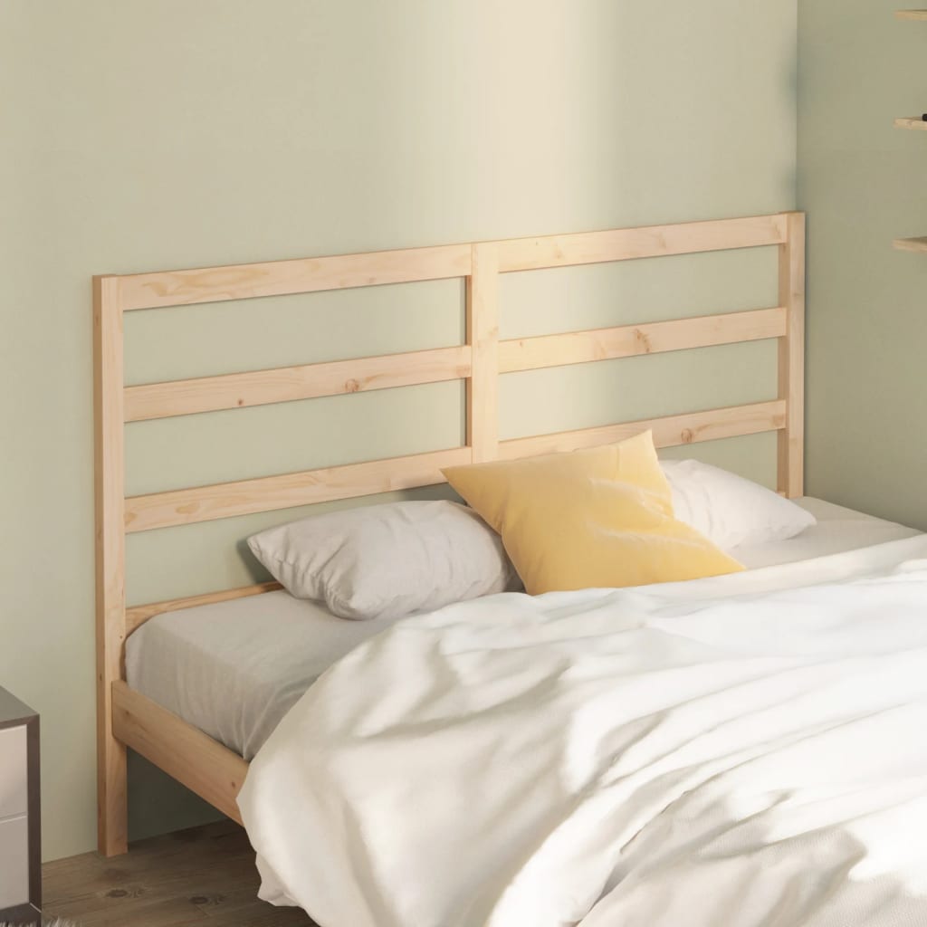 Bed Headboard 141 cm Solid Wood Pine