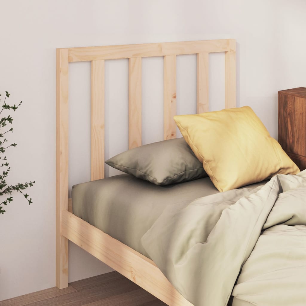 Bed Headboard 96x4x100 cm Solid Wood Pine