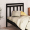 Bed Headboard Black 96 cm Solid Wood Pine