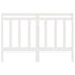 Bed Headboard White 141 cm Solid Wood Pine