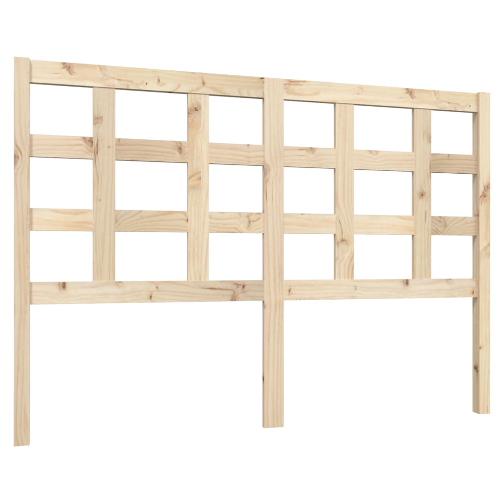 Bed Headboard 140.5 cm Solid Wood Pine