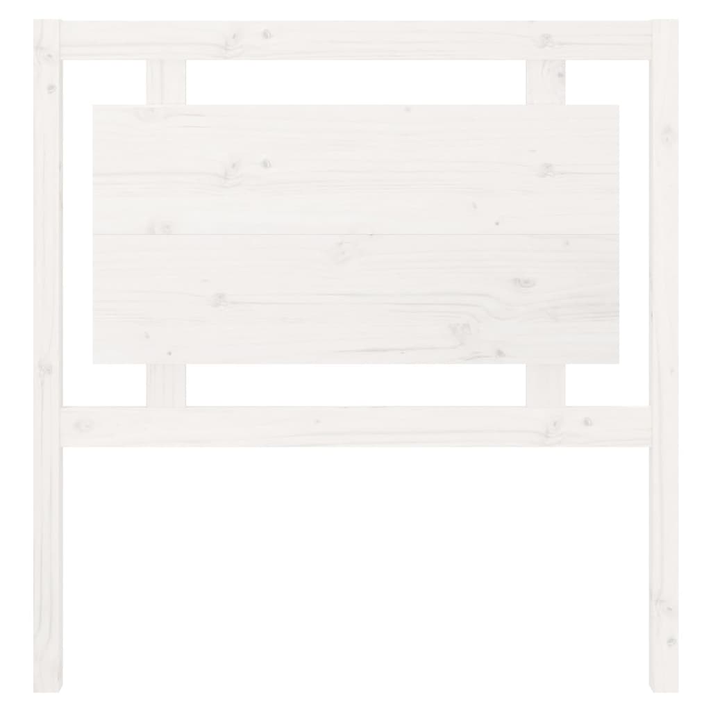 Bed Headboard White 95.5 cm Solid Wood Pine